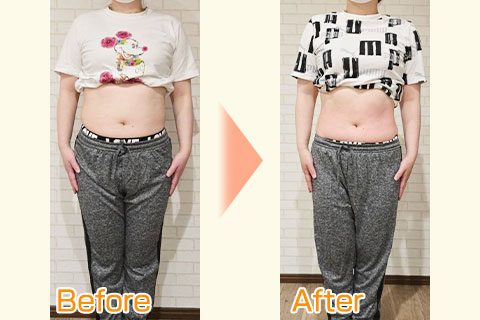 30代女性 3ヶ月での効果のビフォーアフター