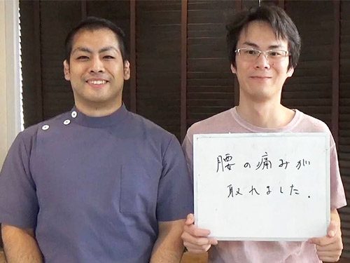 お客様と院長（高槻市在住 N・M様 男性）